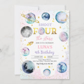 シュートフォーザスターズ宇宙4th誕生日パーティー 招待状 (正面)