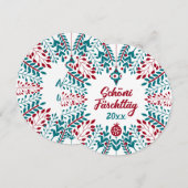 シューニ ファエシュトテーグ、スイスドイツ語のクリスマスグリーティング シーズンカード (正面/裏面)