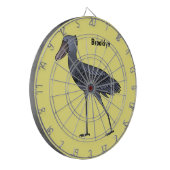 シュービル鳥の漫画イラストレーション ダーツボード (正面左)