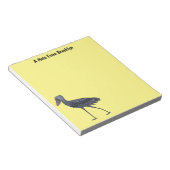 シュービル鳥の漫画イラストレーション ノートパッド (アングル)