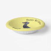 シュービル鳥の漫画イラストレーション ペーパーボウル (傾斜あり)