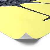 シュービル鳥の漫画イラストレーション ポスター (角)