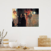 シューベートアットザピアノバイグスタフクリムト ポスター (キッチン)