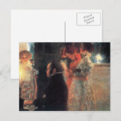 シューベートアットザピアノバイグスタフクリムト ポストカード (正面/裏面)