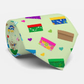 シューボックスラブネックタイ – ミントグリーン ネクタイ (ロール)