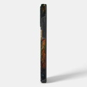 シュールなイラストの女神 iPhoneケース (左側面)