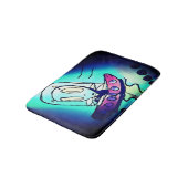 シュールなエイリアンUFOスケッチ バスマット (アングル)