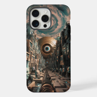 シュールなサイバーパンク都市 iPhone 15 PRO MAXケース