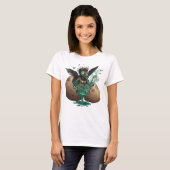 シュールなスプーキー・クロウ・ウィメンズTシャツ Tシャツ (正面フル)