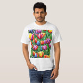 シュールなチューリップ Tシャツ (正面フル)