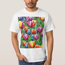 シュールなチューリップ Tシャツ
