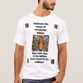 シュールなトラ Tシャツ (正面)