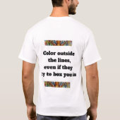 シュールなトラ Tシャツ (裏面)