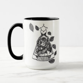 シュールなバラのドレス ボタニカル2トーン コーヒーマグ マグカップ