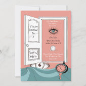 シュールなパーティー 現代シュールレアル主義の奇妙な世界へ、非日常のパーティーのお誘い 招待状 (正面)