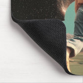 シュールな人物が銀河のゲートウェイに入る マウスパッド (コーナー)