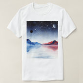 シュールな夜の風景 Tシャツ (デザイン正面)