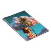 シュールな女性とパームツリー ノートブック (右側)