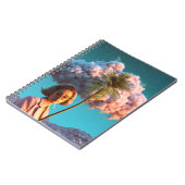 シュールな女性とパームツリー ノートブック (左側)