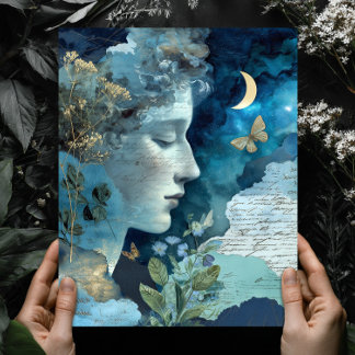 シュールな幻想的な天体ナイトスカイ ウォールアート