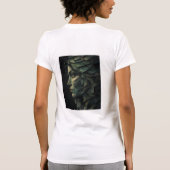 シュールな幾何学的な女性キュビスト美術 Tシャツ (裏面)