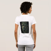 シュールな幾何学的な女性キュビスト美術 Tシャツ (裏面フル)