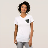 シュールな幾何学的な女性キュビスト美術 Tシャツ (正面フル)