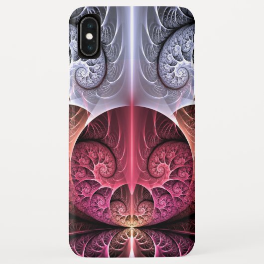 シュールな心臓ビートのフラクタルアート Case-Mate iPhoneケース (裏面)