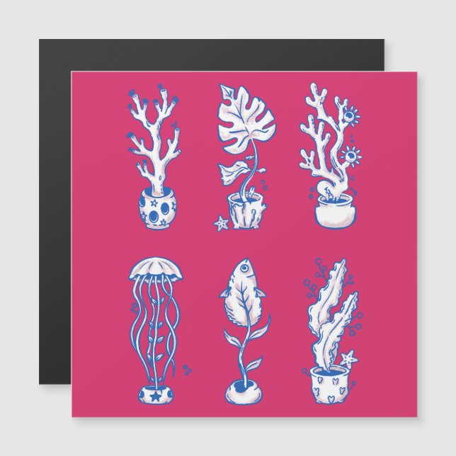 シュールな海洋植物 (正面/裏面)
