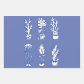 シュールな海洋植物 ラッピングペーパーシート (正面2)
