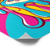 シュールな溶ける時計 ポスター (角)
