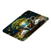 シュールな滝のキッチン装飾アート ティーセット マグネット (左側)