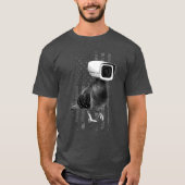 シュールな監視鳩 Tシャツ (正面)