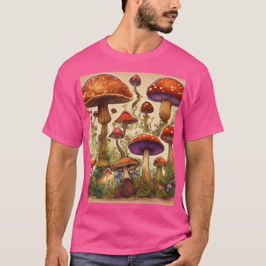 シュールな自然の抱擁Tシャツデザイン Tシャツ (正面)