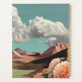 シュールな花と山の風景とドラマティックな雲 プランナー手帳 (裏面)
