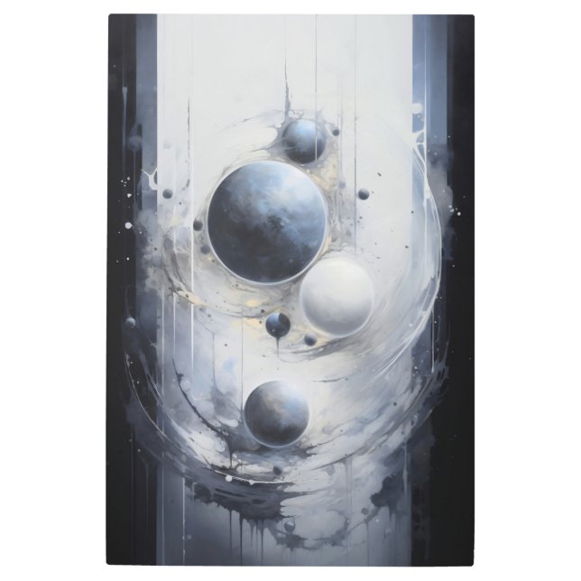 シュールな軌道 メタルプリント (正面)