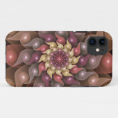 シュールな輝きの花 モダン アブストラクト フラクタル アート Case-Mate iPhoneケース (裏面(横))