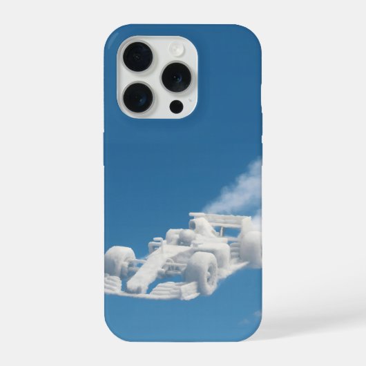 シュールな雲レーサーiPhoneケース iPhoneケース (裏面)