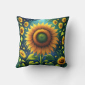 シュールひまわり クッション (裏面)