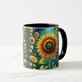 シュールひまわり マグカップ (正面右)