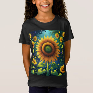 シュールひまわり Tシャツ