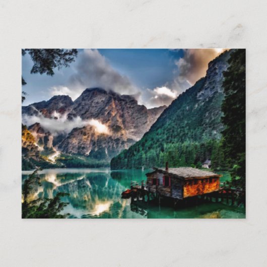 シュールイタリアンレイク葉書 ポストカード (正面)