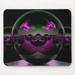 シュールエイリアンランドスケープ – クリムゾンライト マウスパッド
