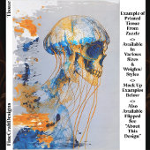 シュールスカルの海、水彩EE9Rデコページ 薄葉紙