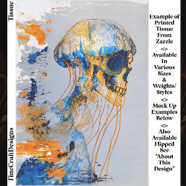 シュールスカルの海、水彩EE9Rデコページ 薄葉紙