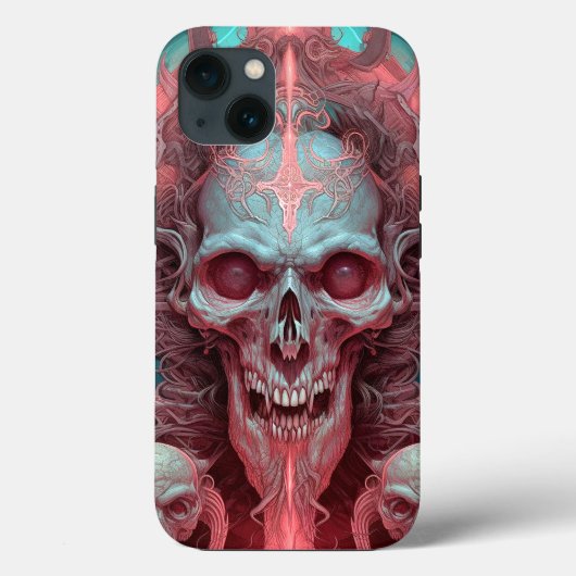 シュールスカルゴシック様式ホラーアート Case-Mate iPhoneケース (裏面)