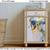 シュールスカル海、水彩EE9Lデコペ 薄葉紙