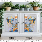 シュールスカル海、水彩EE9Lデコペ 薄葉紙