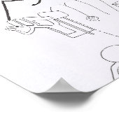 シュールスケッチ着色組成物P 2 ポスター (角)