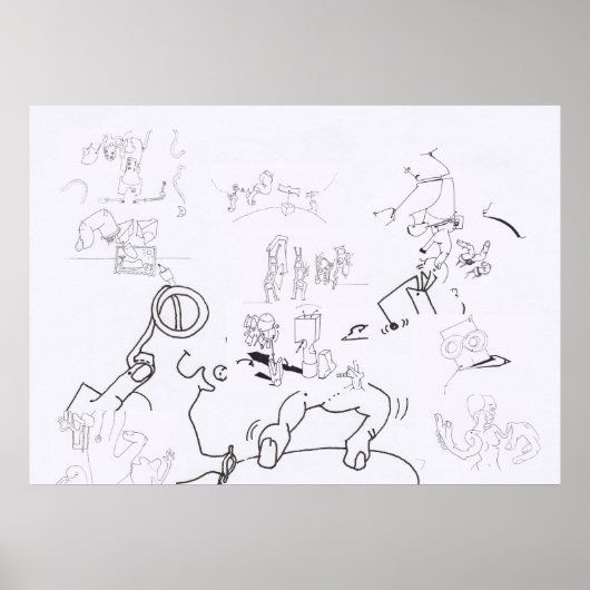 シュールスケッチ着色組成物P 2 ポスター (正面)